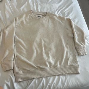 CREAM AERIE CREWNECK
